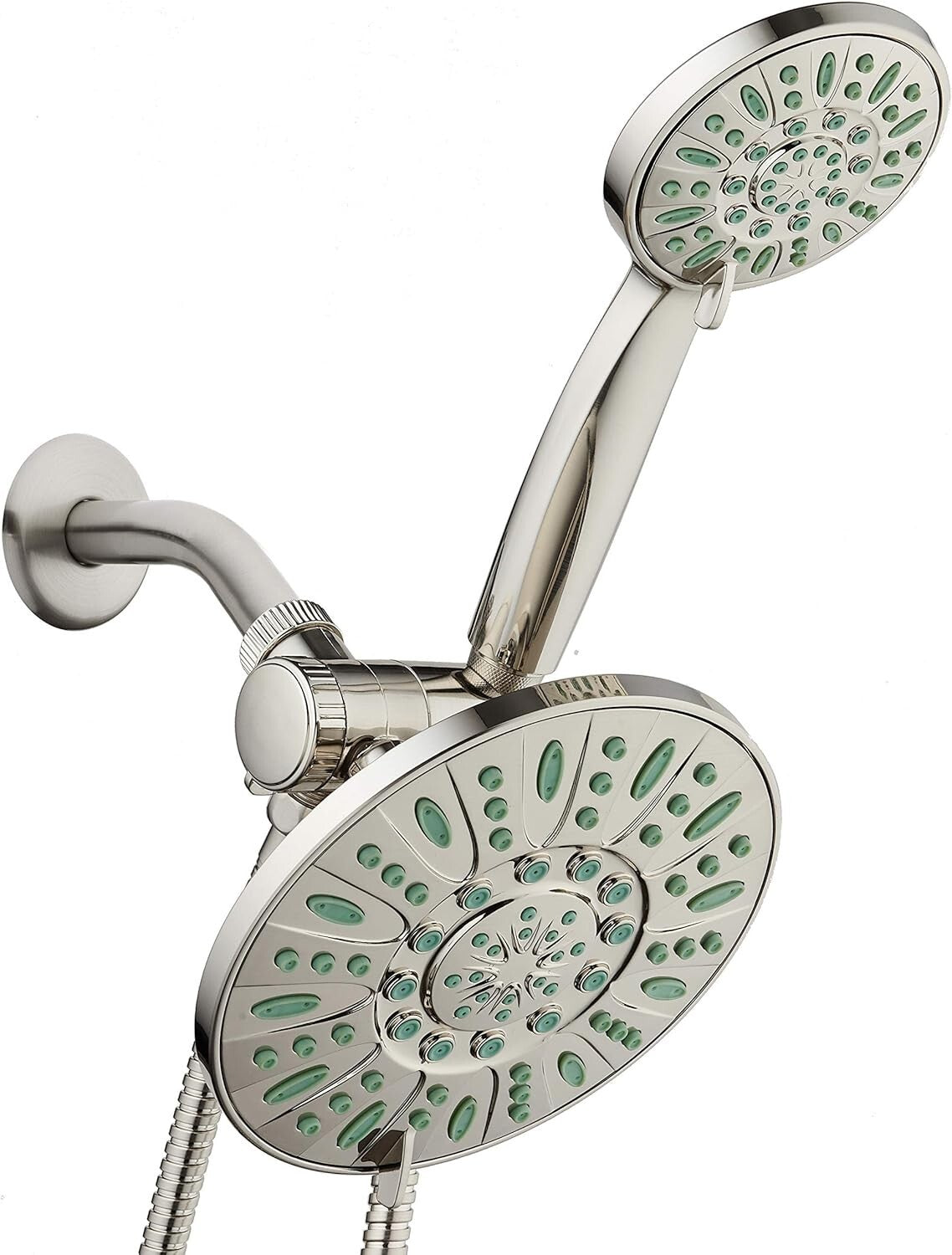 Eco-Friendly High-Pressure Rain Shower Combo with Lifetime Microban Protection