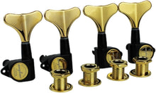 Load image into Gallery viewer, Precision Black Gold Bass Tuners 2R + 2L for Electric Jazz &amp; Precision Bass