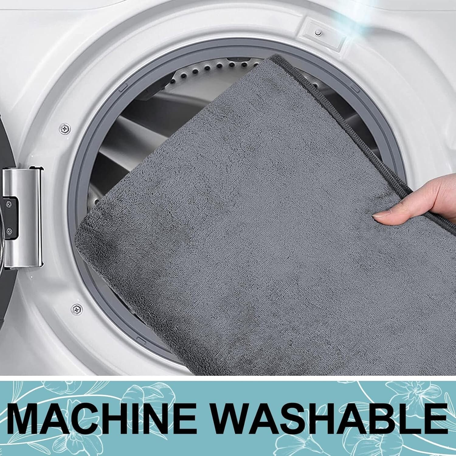 Stylish Non-Slip Memory Foam Bath Runner 70'' x 24'' - Soft Flannel Finish