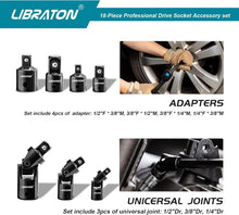 Load image into Gallery viewer, Professional 18PC Socket Adapter Set with Durable Carrying Case - ANSI Compliant