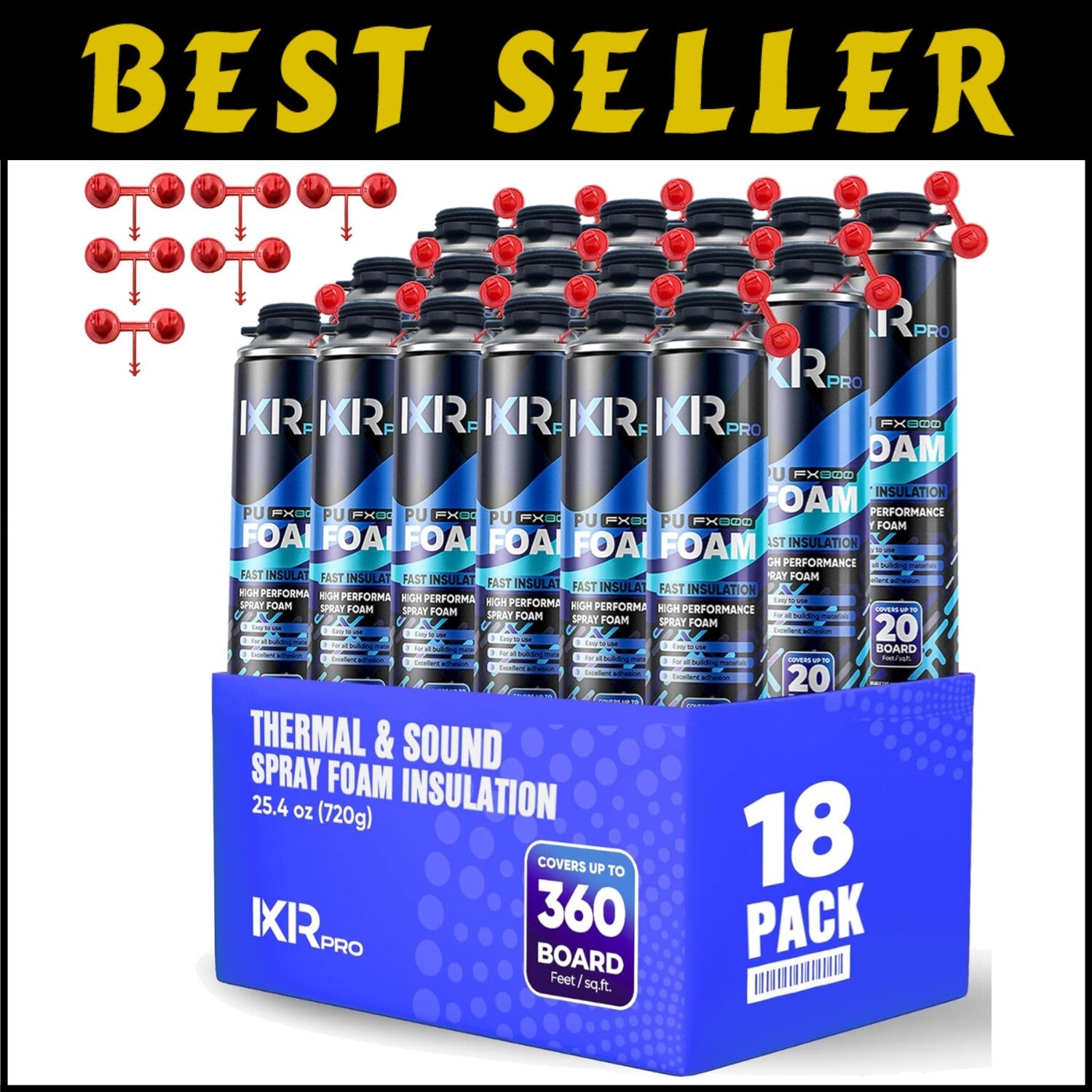 DIY Insulation Solution - 18 oz Spray Foam for Soundproofing & Energy Savings