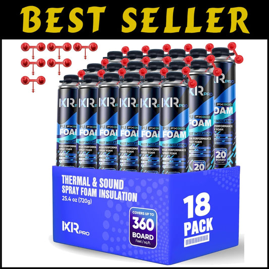 DIY Insulation Solution - 18 oz Spray Foam for Soundproofing & Energy Savings