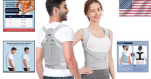 Load image into Gallery viewer, Adjustable Back Brace Posture Corrector for Pain Relief &amp; Better Alignment