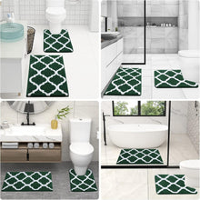 Load image into Gallery viewer, Soft Absorbent Microfiber Bath Rug Set - Machine Washable for Modern Spaces