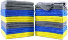 Load image into Gallery viewer, Multi-Color Premium Microfiber Towels | 16x16 Lint-Free, Fast Drying Pack of 36