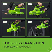 Load image into Gallery viewer, Compact 40V Handheld Leaf Blower/Vacuum - Pro-Grade Performance &amp; Ergonomic Grip