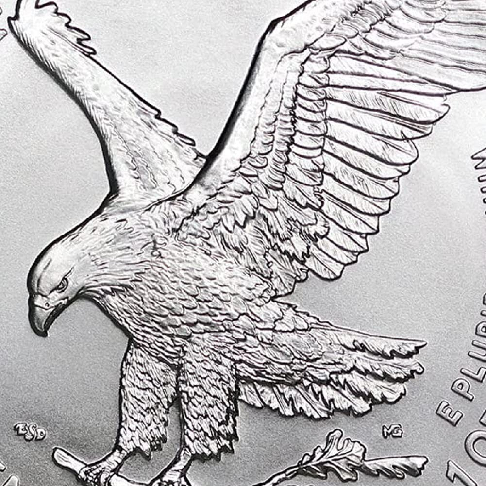 10 x 1 oz American Eagle Silver Bullion Coins in Original Tube - 2024 Edition