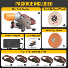 Load image into Gallery viewer, 3-in-1 Mini Belt Sander &amp; Knife Sharpener with 7 Speed Settings for Crafting