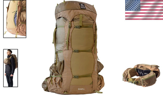 Blaze 60L Unisex Backpack with A.C. Frame for Ultimate Comfort and Safety
