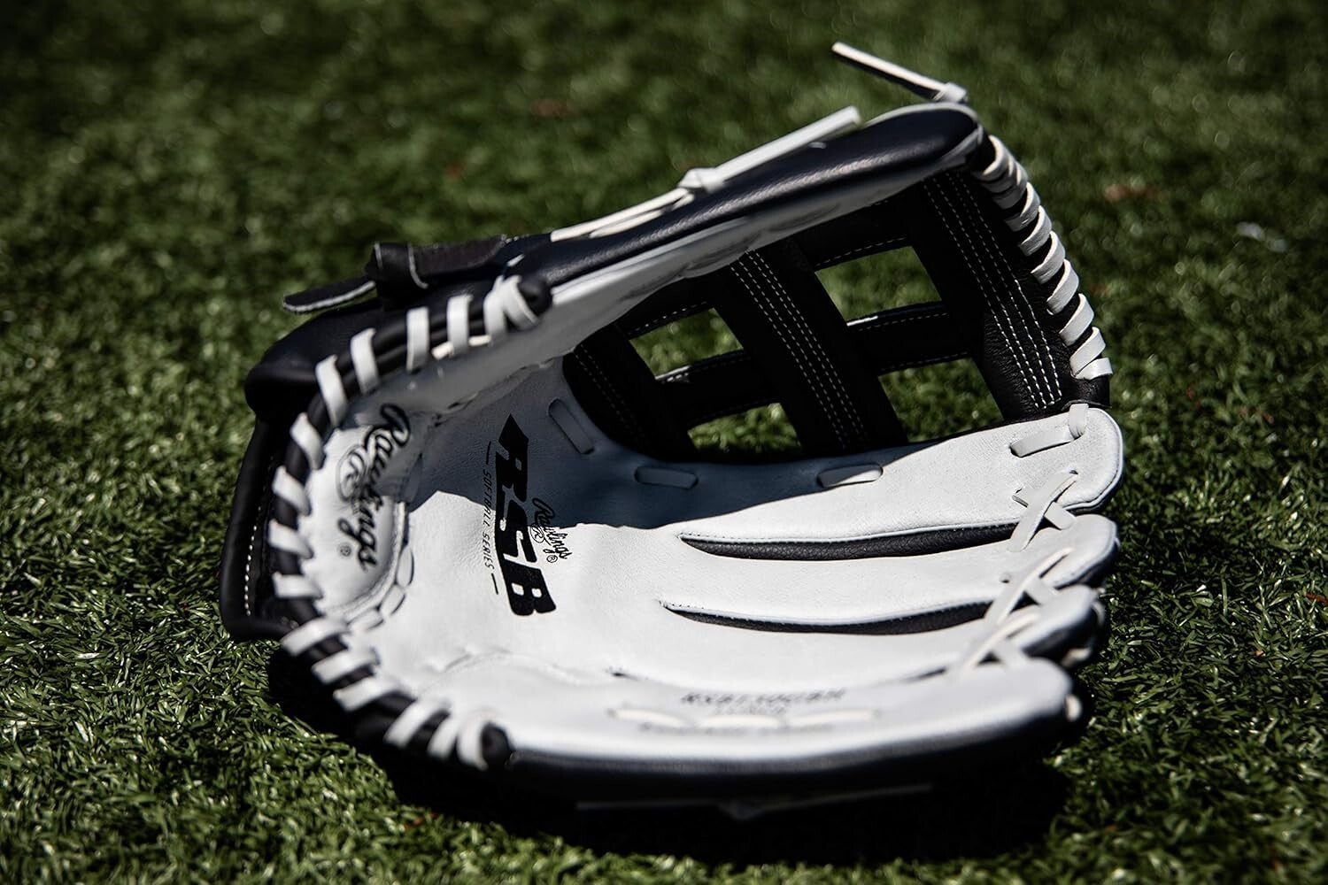 Durable Basket Web Glove for Adult Slowpitch Softball - Right Hand Throw Design