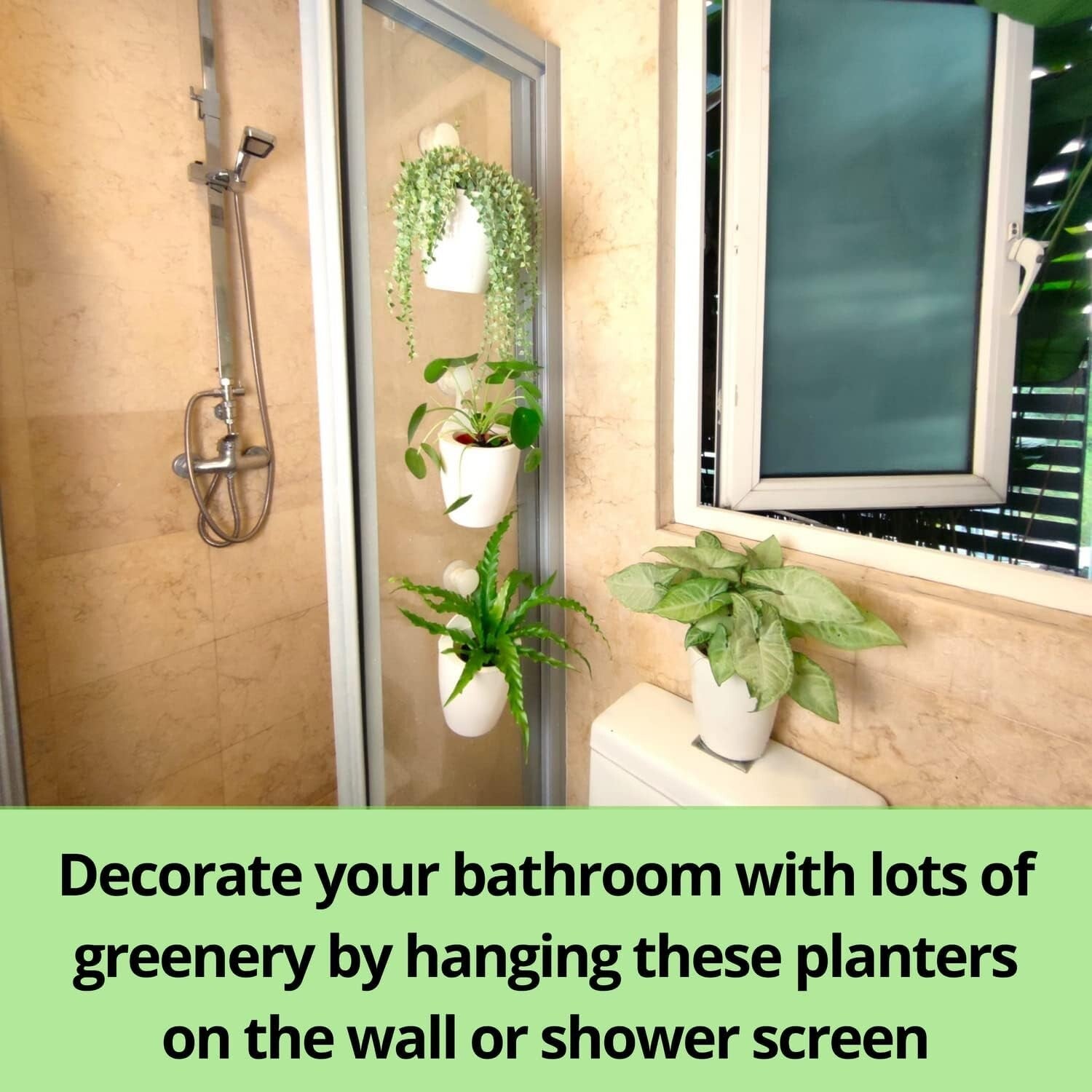 10-Pack Self-Watering Vertical Wall Planters for Stylish Indoor Herbs, 5"