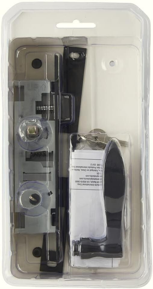 Classic Matte Black Mortise Keyed Lever Lock for Screen and Storm Doors
