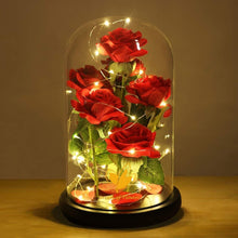 Load image into Gallery viewer, Sophisticated Silk Rose with LED Dome - Ideal Birthday and Valentine's Gifts