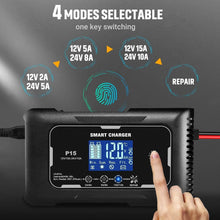 Load image into Gallery viewer, Advanced 15A Lifepo4 Battery Charger - Intelligent 12V/24V Automatic Charging