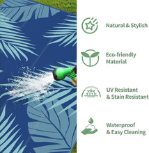 Load image into Gallery viewer, Large Waterproof Area Rug 10' x 14' - Stylish Reversible Pattern for Outdoors