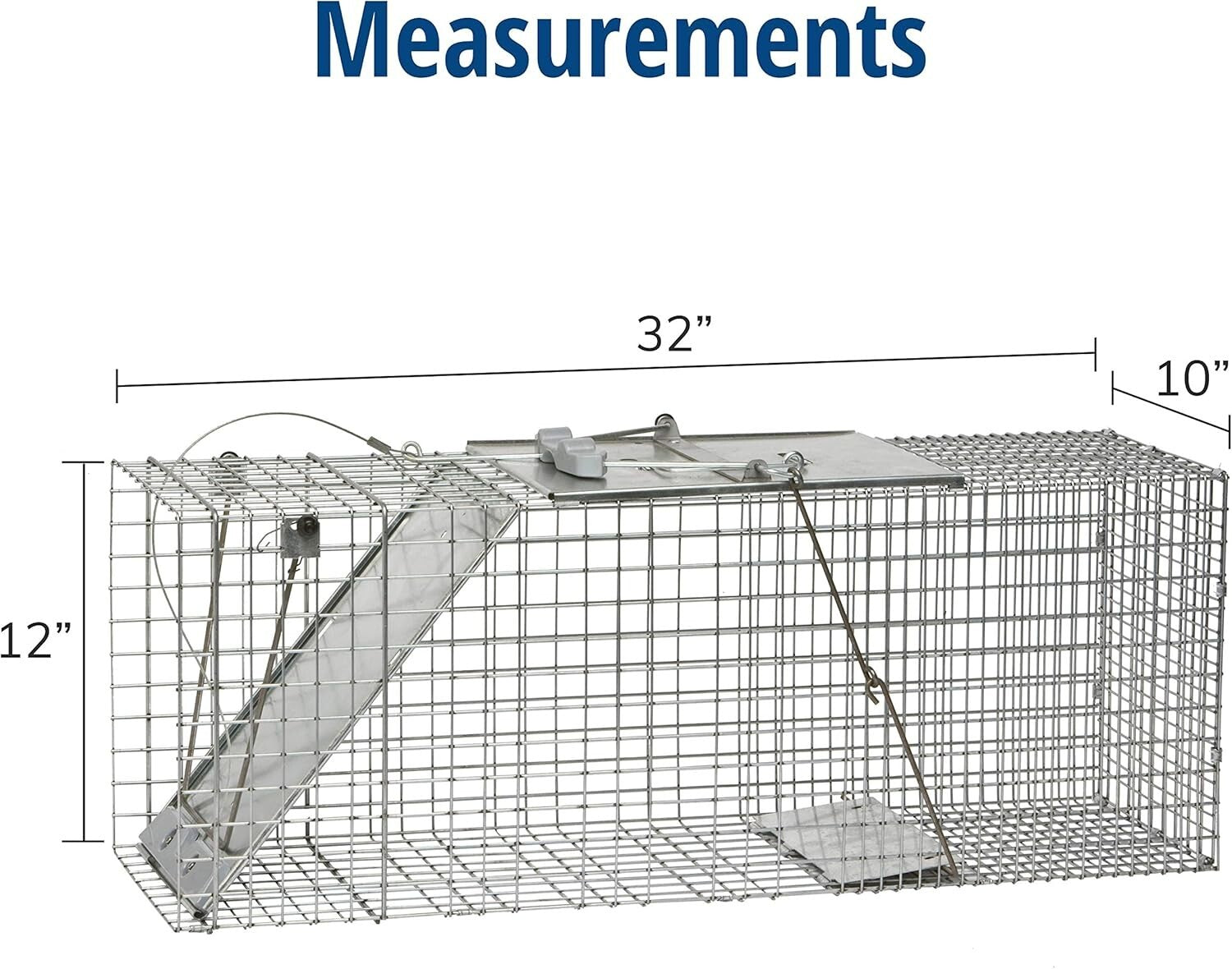 Humane Live Animal Trap 32"L - Secure Easy Set Design for Multiple Species