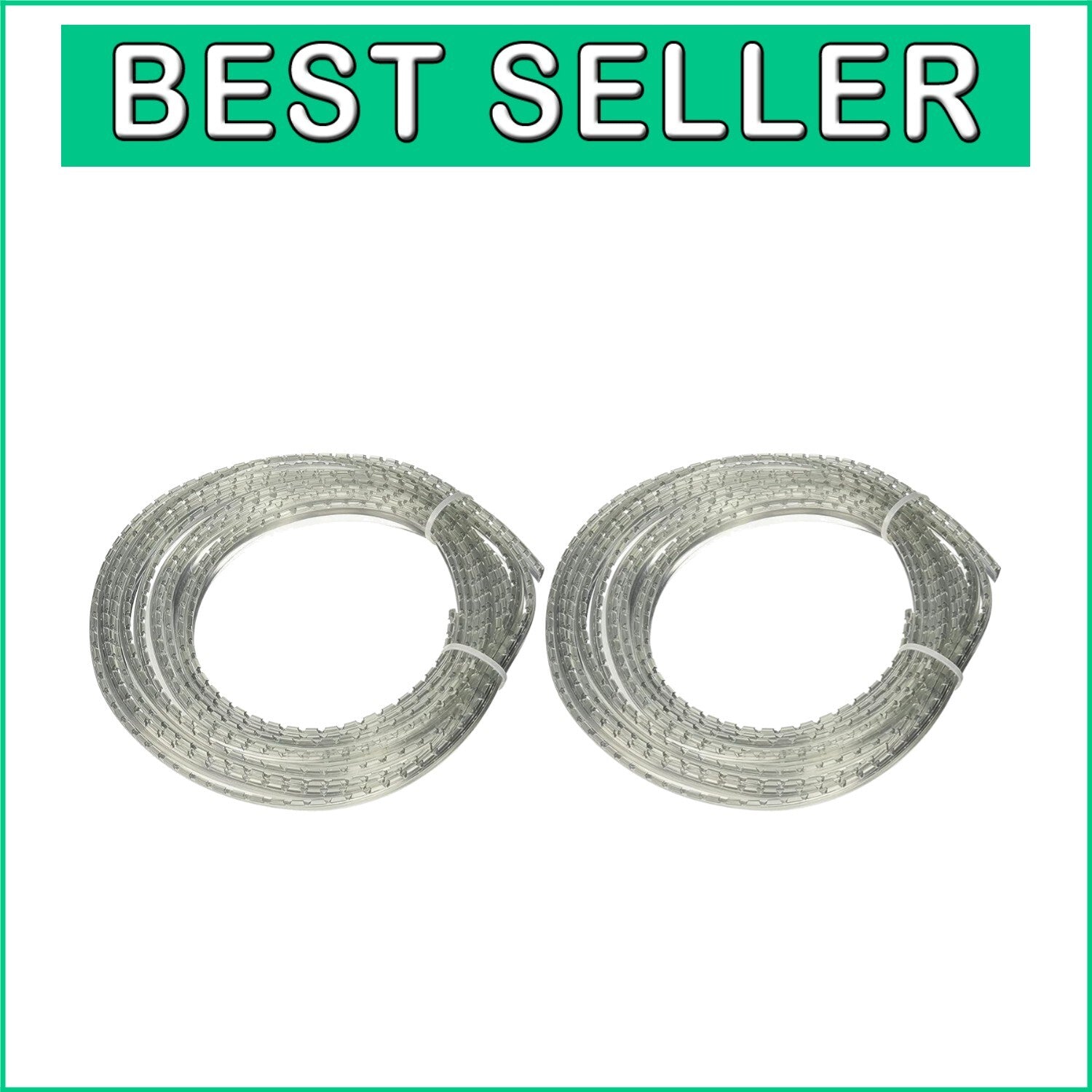 50 Feet of Clear Rubber Retainer for Woodworking Glass Doors - Noise Reduction