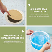 Load image into Gallery viewer, Compact Nordic Garbage Can - 1.8 Gallon Press-Top Trash Bin for Home &amp; Office