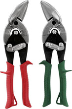 Load image into Gallery viewer, Professional Left &amp; Right Cut Offset Aviation Snip Set with Forged Steel Blades