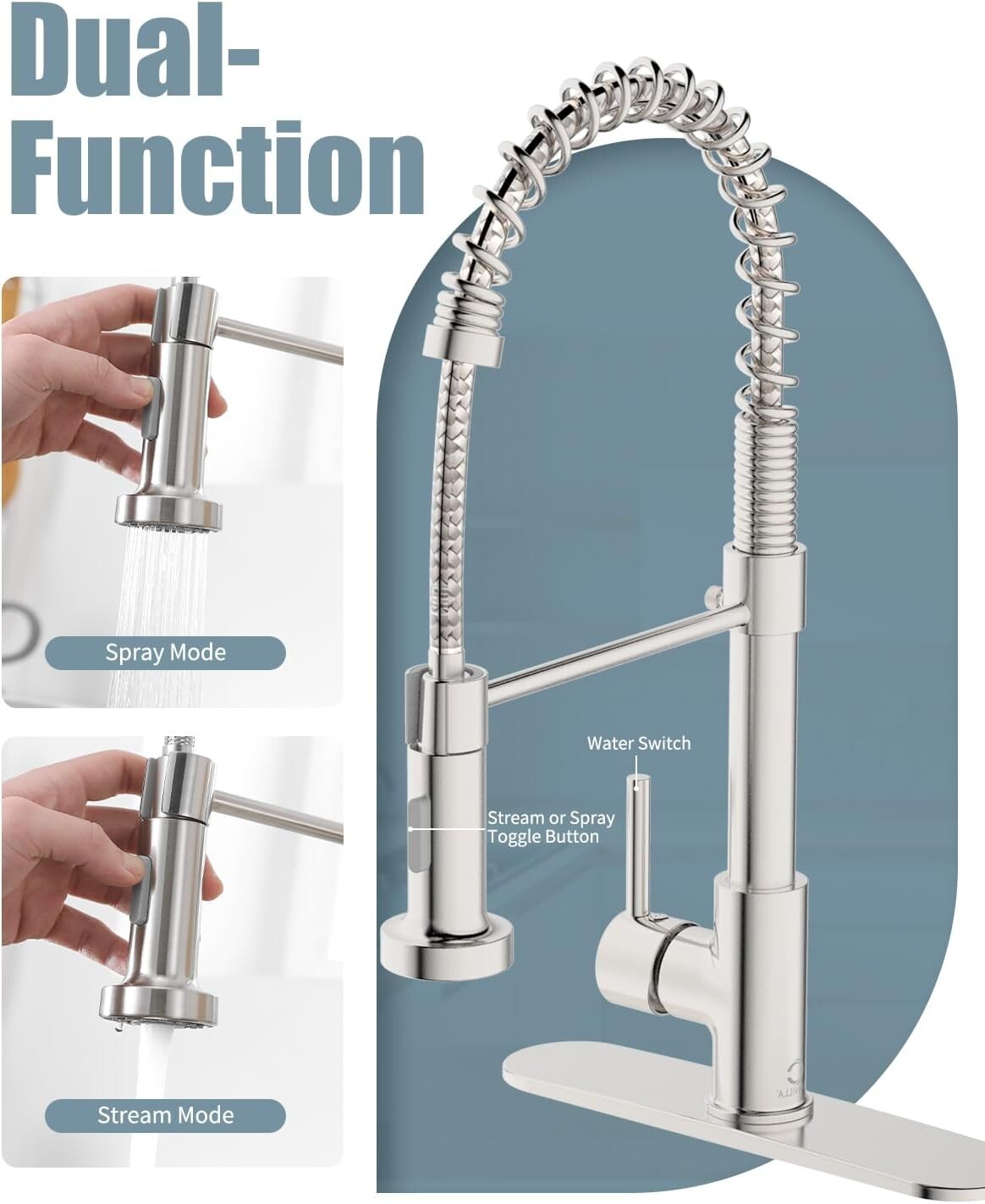 Premium Pull Down Kitchen Faucet & Soap Dispenser Set - Durable & Easy to Use