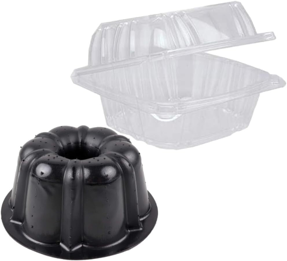 Eco-Friendly Reusable Mini Cake Mold - 50 Non-Stick Baking Pans With Containers
