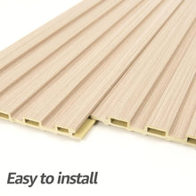 Load image into Gallery viewer, Lightweight Oak-Finish WPC Wainscoting Panels - 16-Count for Easy DIY Decor