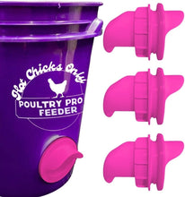 Load image into Gallery viewer, Original DIY PVC Gravity Fed Chicken Feeder Kit with 3 Ports - Made in USA