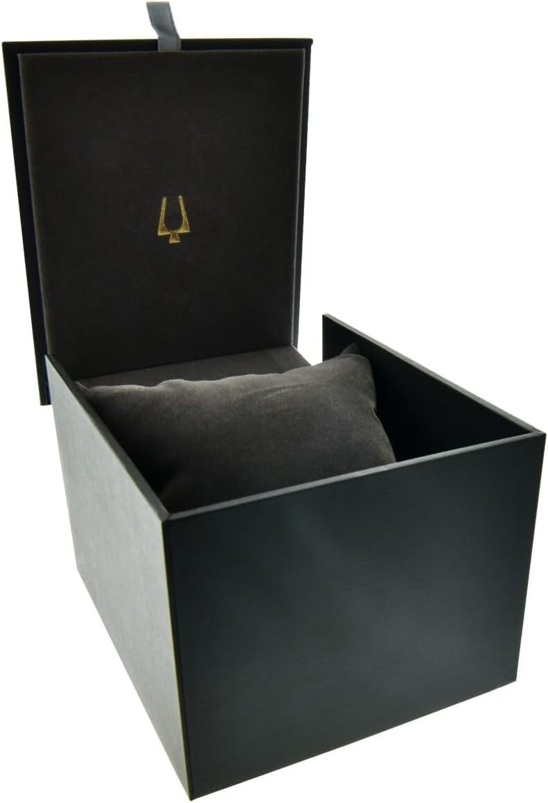 Men’s Stylish Chronograph Watch with Stainless Steel and Blue Silicone Strap