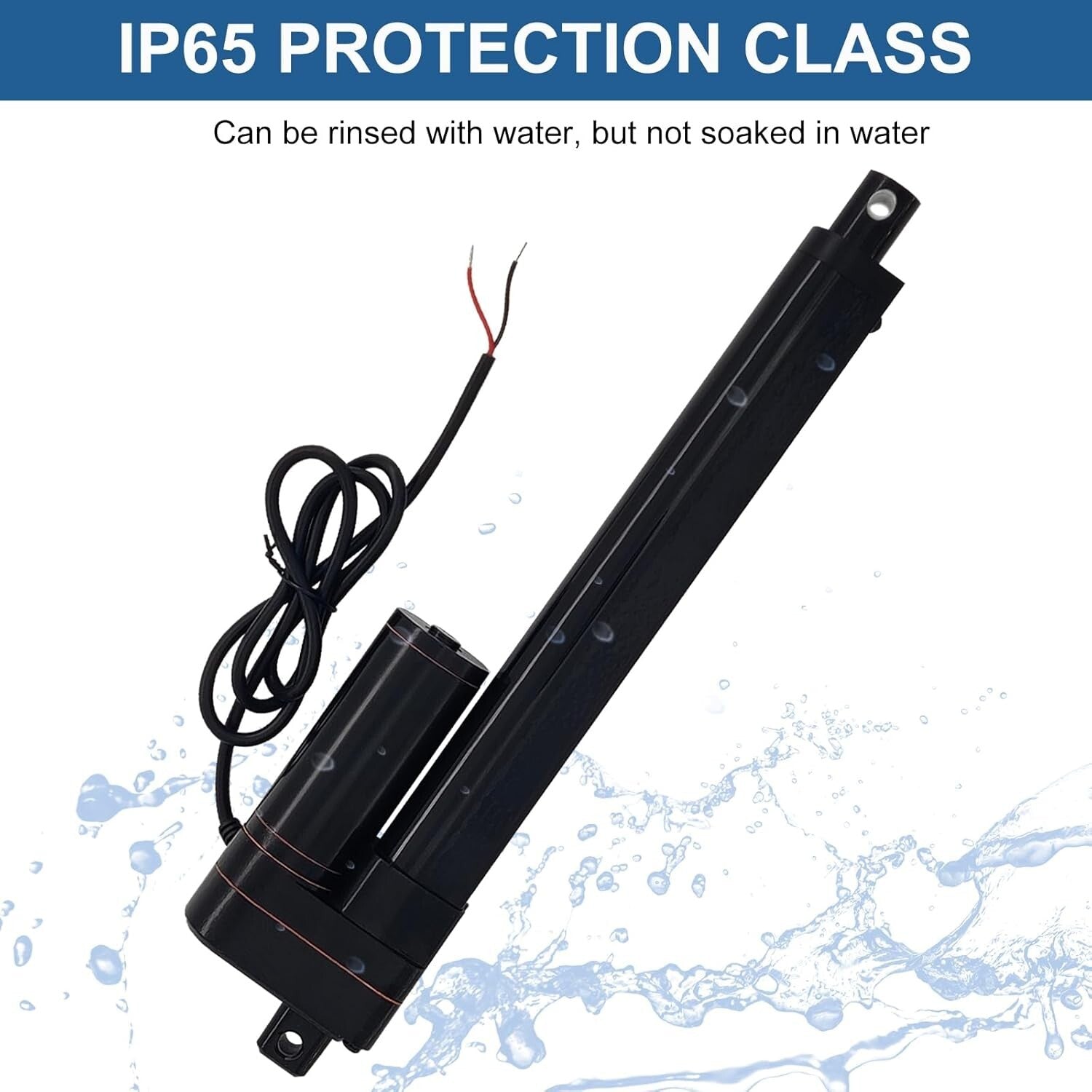 10" Stroke Heavy Duty Linear Actuator 12V with Mounting Brackets – IP65 Rated