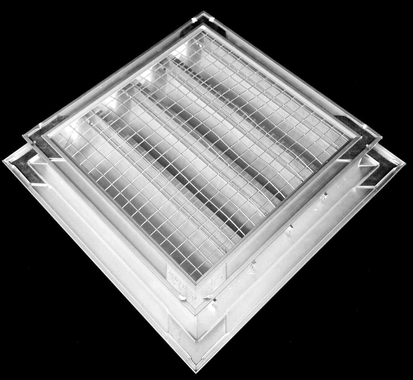Elegant 6" x 6" Aluminum External Gable Louver Vent - Weather & Pest Resistant