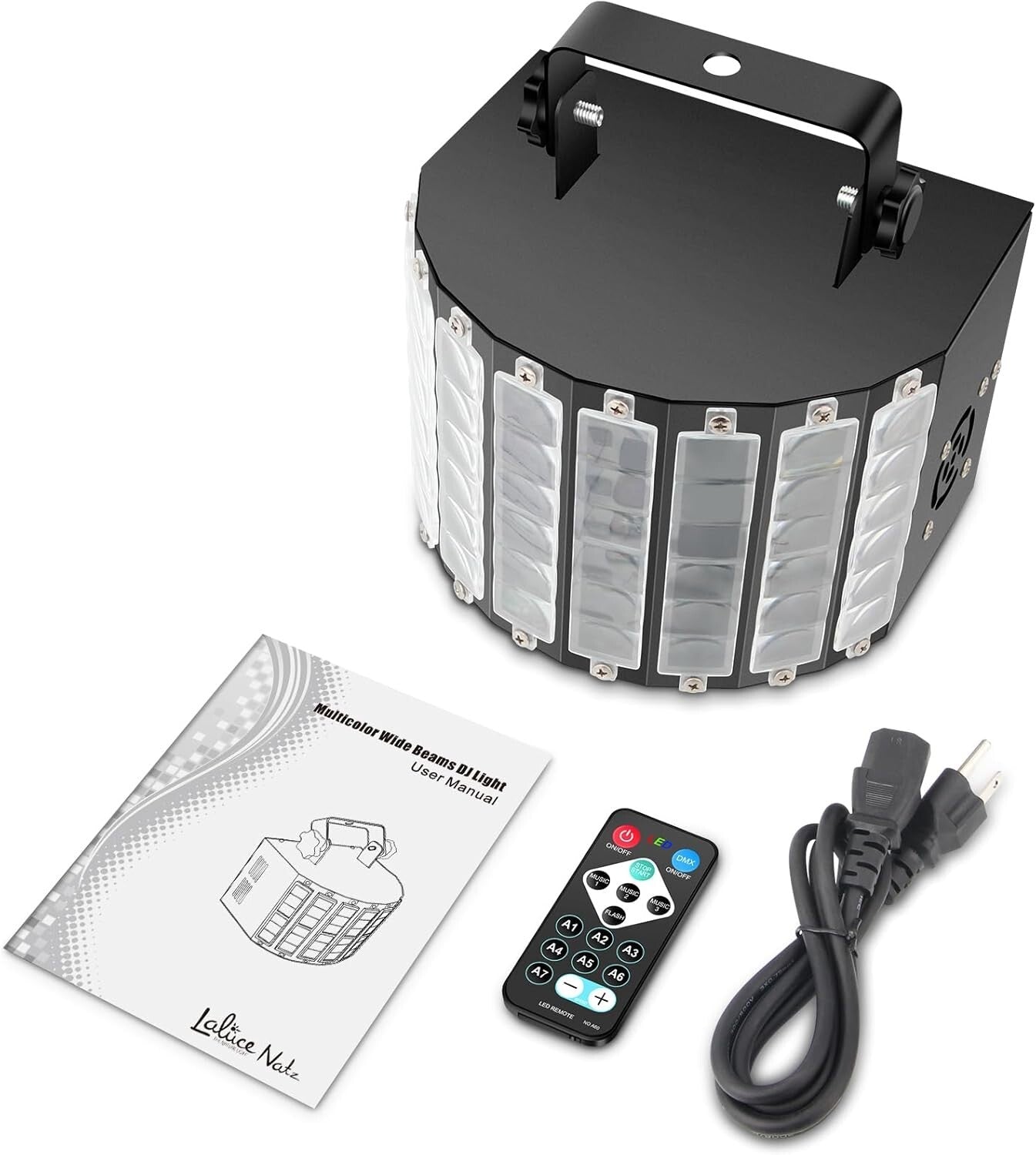Durable 27W Sound Activated DJ Light - Remote-Controlled for Parties & Weddings
