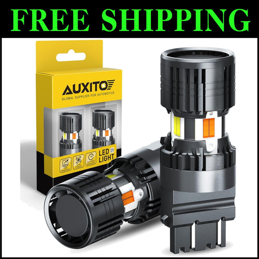 High Brightness Switchback LED Bulbs 3157 - Dual Function Amber/White, 2 Pack