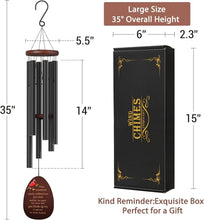 Load image into Gallery viewer, Sympathy Cardinal Wind Chimes for Loss of Loved One – Elegant Memorial Gift