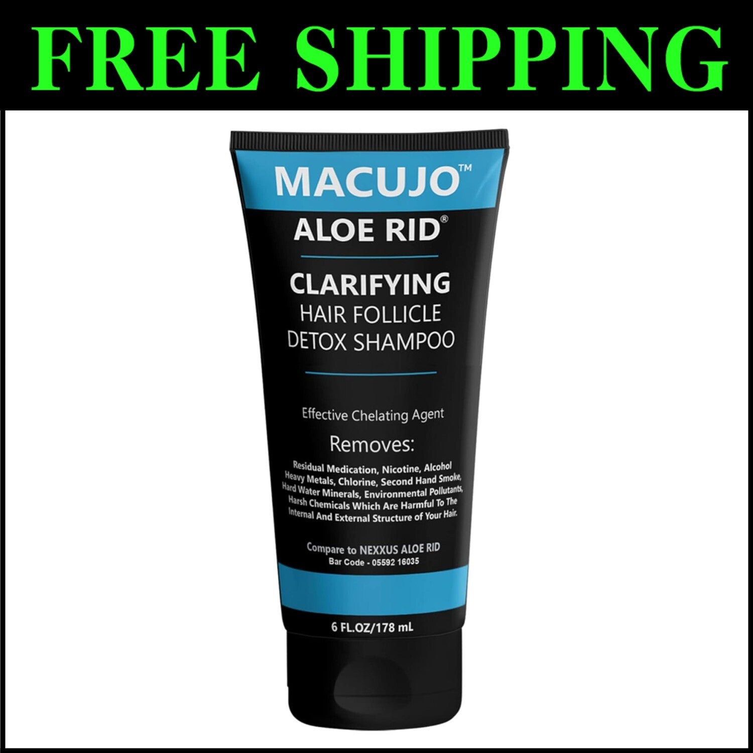 Aloe Rid Detox Shampoo - Effective Chelating Agent for Deep Hair Cleanse