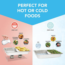 Load image into Gallery viewer, Ultimate Disposable Buffet Party Set with Methanol Fuel and Serving Utensils