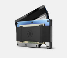 Load image into Gallery viewer, Slim Ridge Wallet with MagSafe - RFID Protection &amp; Cash Strap - Burnt Titanium
