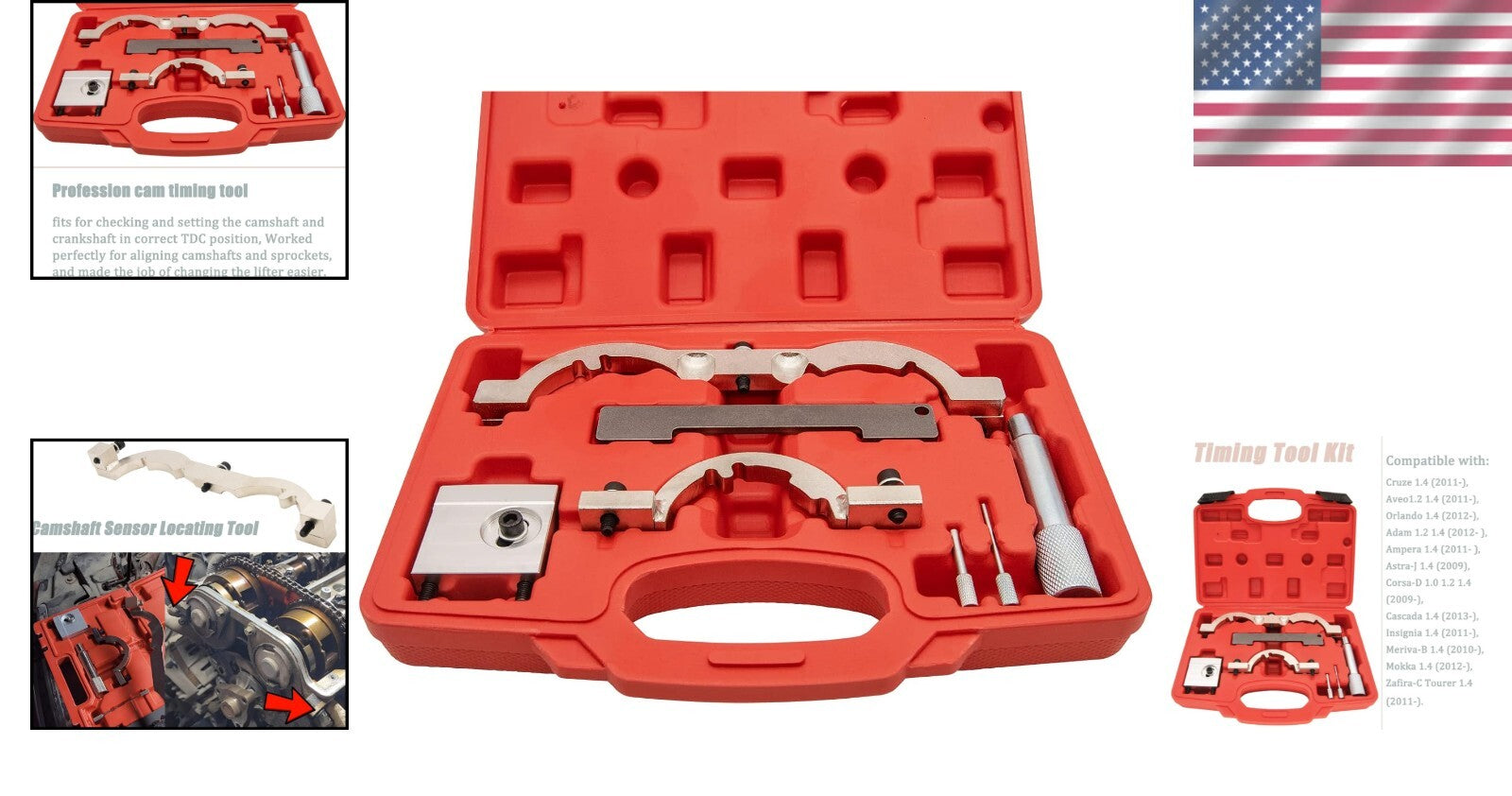 Durable Turbo Timing Tool Set for Chevy Cruze, Vauxhall, Opel Engines 1.0-1.4