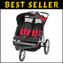 Load image into Gallery viewer, Jogging Stroller for Two - Expedition Double Jogger with Parent Tray, 42" Height