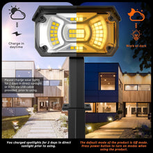 Load image into Gallery viewer, 10 Pack Waterproof Solar LED Landscape Lights with Adjustable Brightness