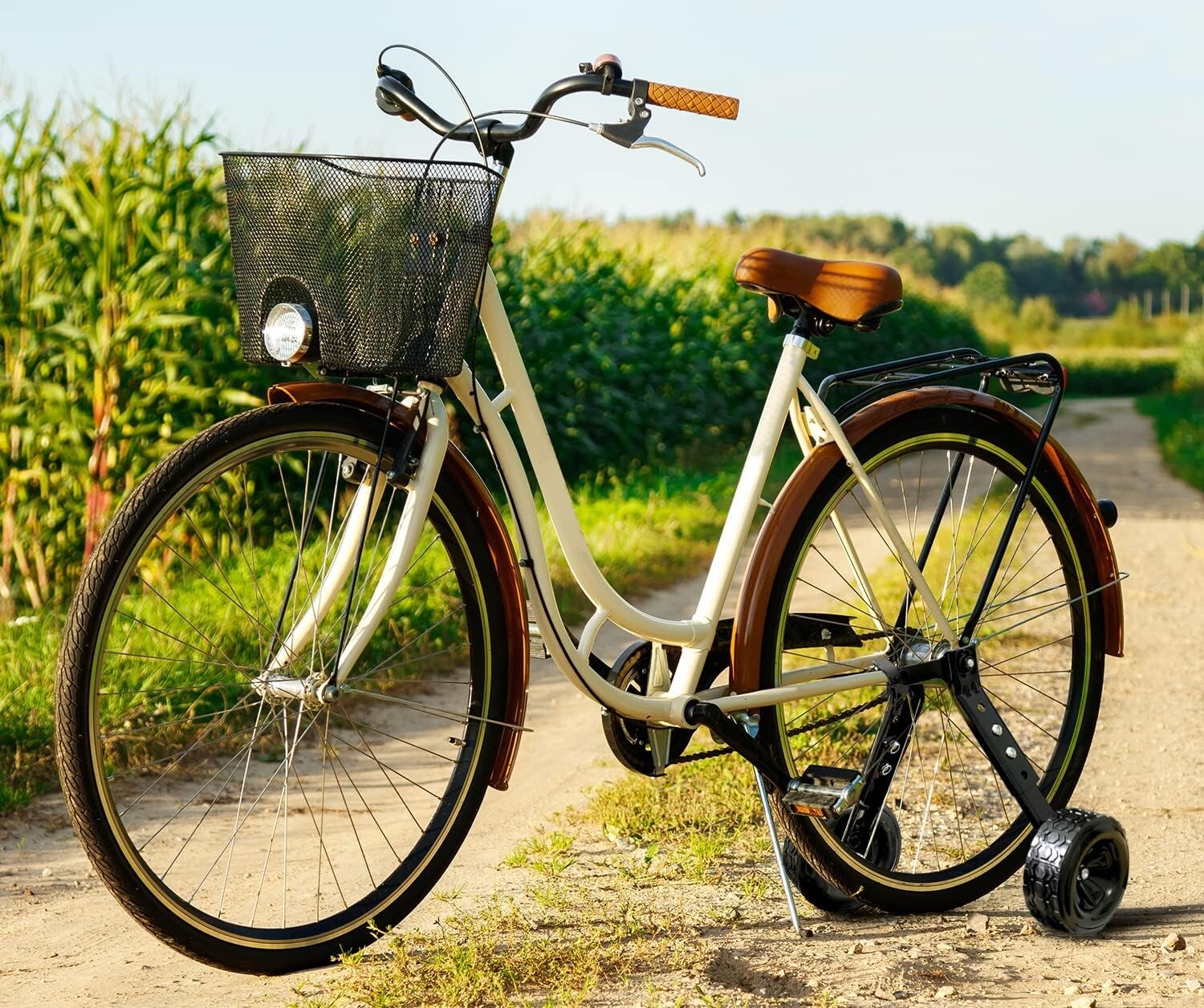 Adjustable Bicycle Training Wheels for 16-24 Inch Bikes - Heavy Duty Stabilizers