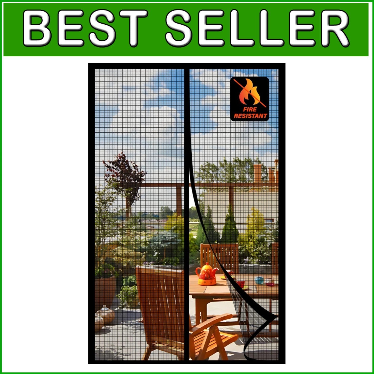 Easy Install Magnetic Fiberglass Screen Door – Keep Bugs Out, Let Breeze In