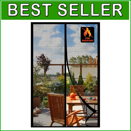 Easy Install Magnetic Fiberglass Screen Door – Keep Bugs Out, Let Breeze In
