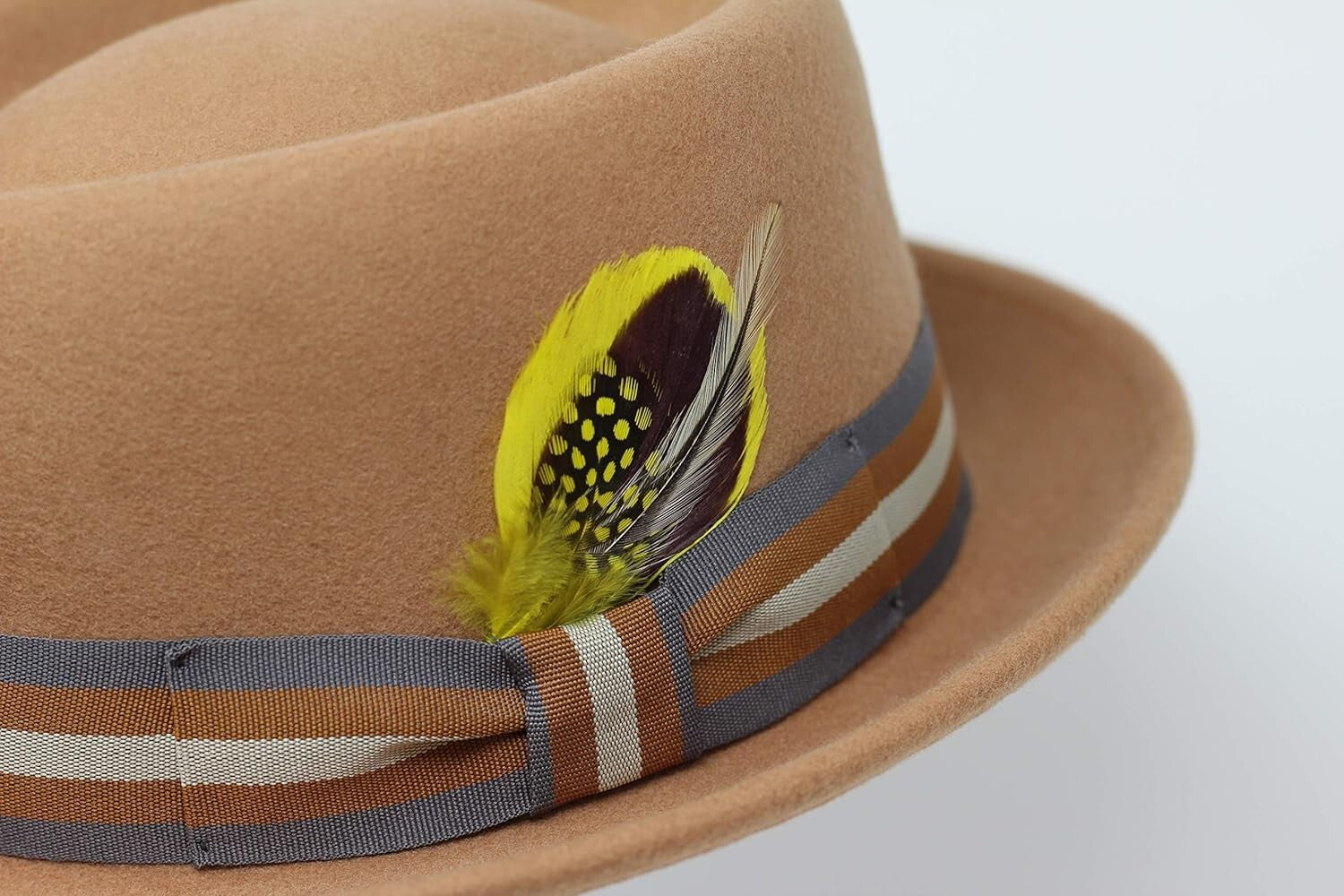 Crushable Water-Resistant Pork Pie Hat for Stylish Travel and All-Weather Wear