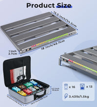 Load image into Gallery viewer, Portable Aluminum Guitar Pedal Board with Isolated Power - Backpack Included