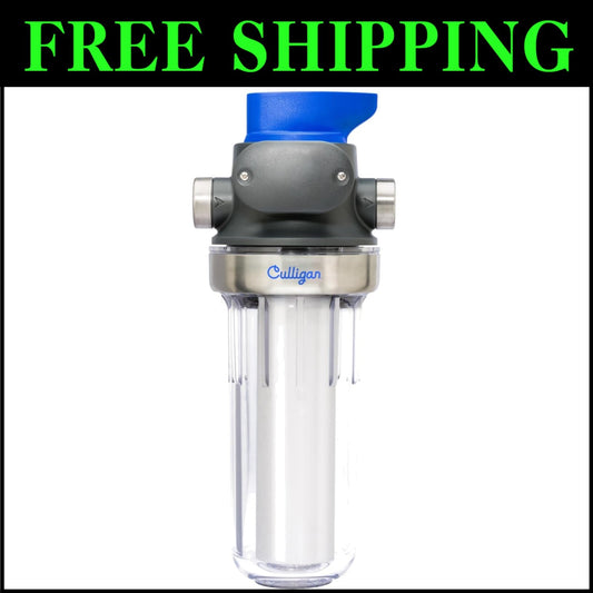 Clear Stainless Steel Whole House Water Filter - Easy Install & TDS Reduction