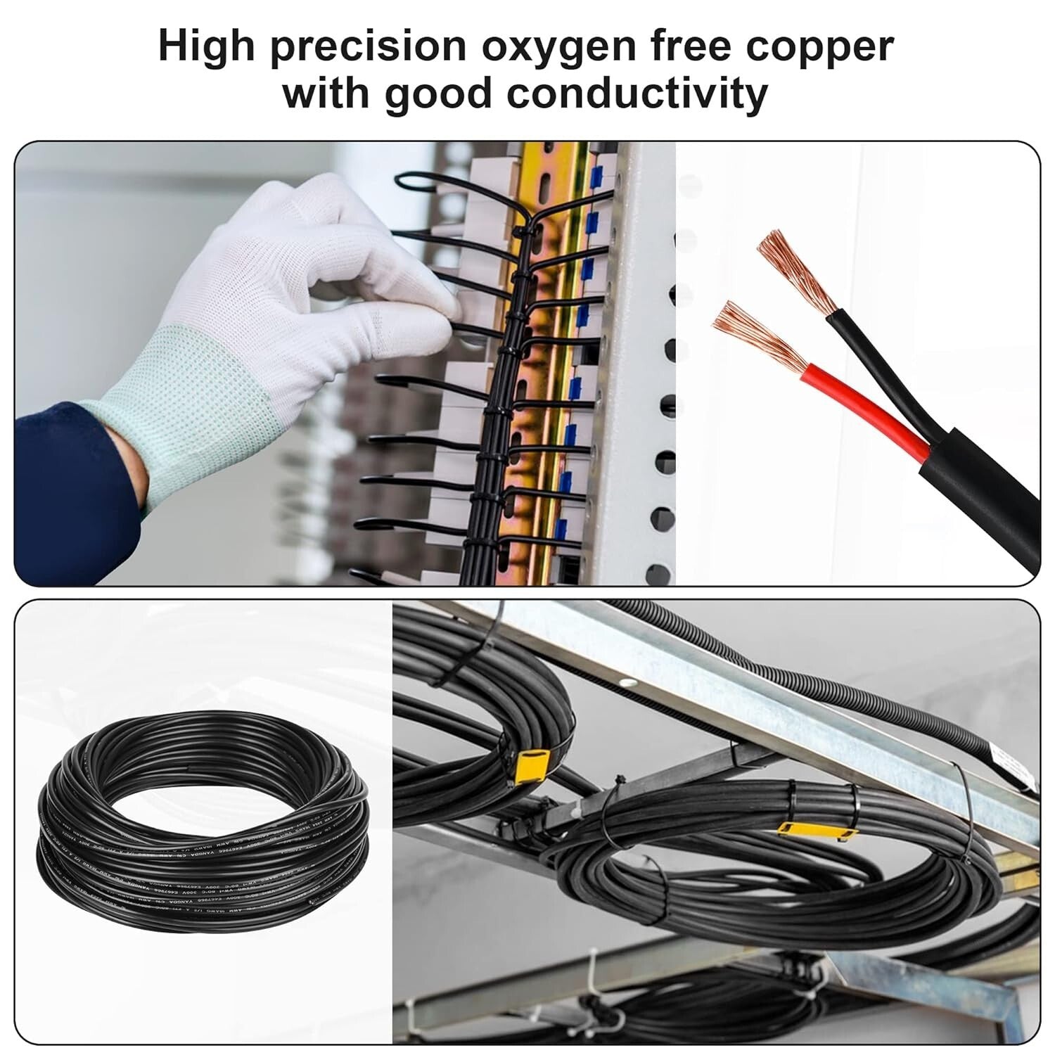 20 AWG Stranded Oxygen-Free Copper Wire - 300FT Low Voltage Electrical Cable