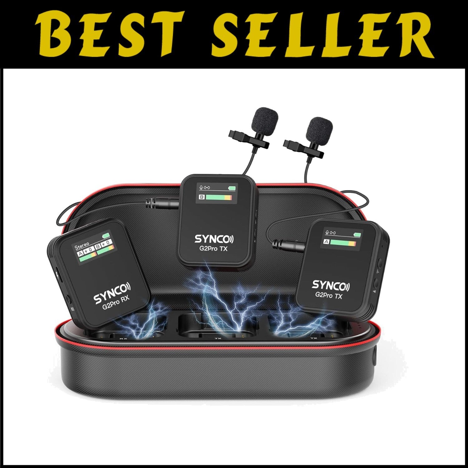 Omnidirectional Lavalier Mic System for DSLR/iPhone - Mute Function & Control