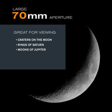Load image into Gallery viewer, AstroMaster 70AZ Refractor Telescope with 70mm Optics &amp; Adjustable Tripod