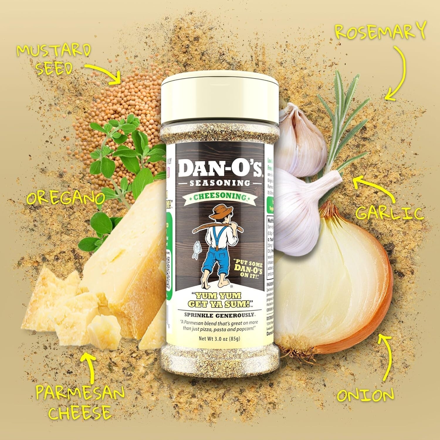 Versatile 8-Pack Seasoning Collection - Original to Spicy - 2.2-2.5 oz Bottles