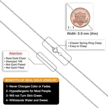 Load image into Gallery viewer, Lightweight 14k White Gold Rope Chain Necklace - Ideal Gift for Any Occasion